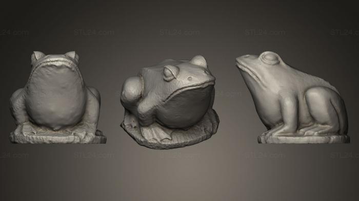 Animal figurines (Frog Sculpture, STKJ_0288) 3D models for cnc